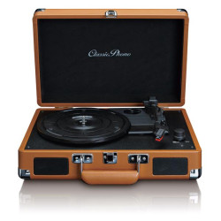 LENCO Lenco Classic Phono valise avec 2 haut-parleurs intégrés | Marron *