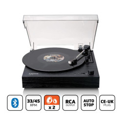 LENCO Lecteur de disques Lenco avec Bluetooth®, deux haut-parleurs intégrés e *