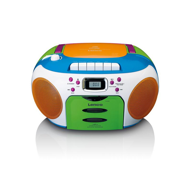 LENCO Lenco Radio portable avec CD et cassette Kids Multi Colour *