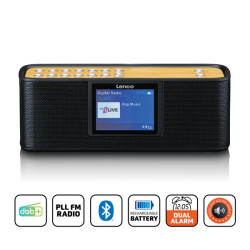 LENCO Lenco DAB/FM avec écran couleur 2,4' Batterie rechargeable Bluetooth® N *