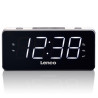 LENCO Lenco PLL FM Alarm Clock Radio large and clear 1.8' LED display White *