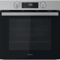 WHIRLPOOL Four multifonction, pyrolyse + hydrolyse, inox, grande cavité 71 L, cha *