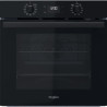 WHIRLPOOL Four multifonction, pyrolyse, black, 71 L, chaleur pulsée, rail télesco *