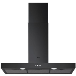AEG Hotte décorative box Noir mat bandeau frontal Noir mat - Couleur:Noir m *