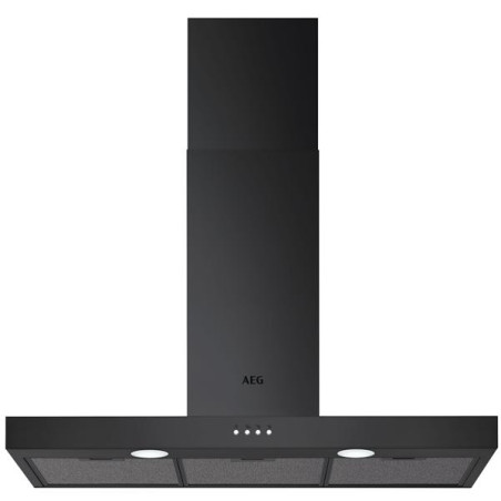 AEG Hotte décorative box Noir mat bandeau frontal Noir mat - Couleur:Noir m *