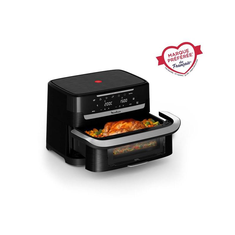 MOULINEX Star+ - Friteuse à air chaud / airfryer 9 L - Ever Fry Dual Flex - EZ9278F0
