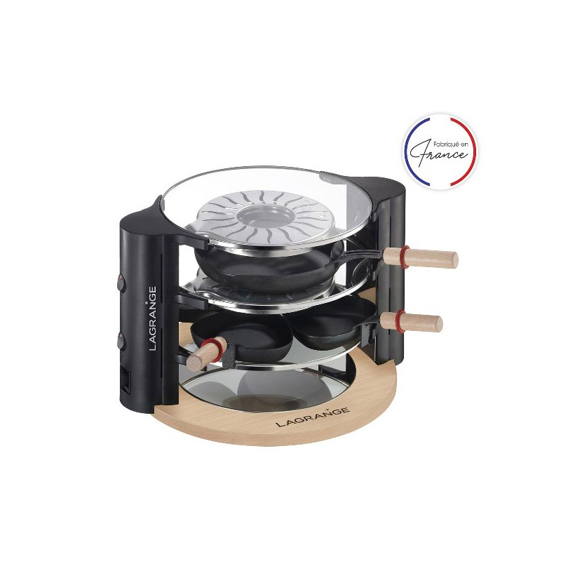 LAGRANGE RACLETTE EVOLUTION 2X450W 8 POELONS 2 GRANDS POELEONS ACC FROMAGE *