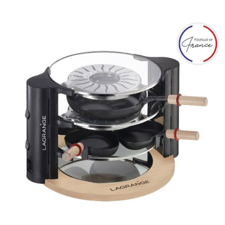 LAGRANGE RACLETTE EVOLUTION 2X450W 8 POELONS 2 GRANDS POELEONS ACC FROMAGE *