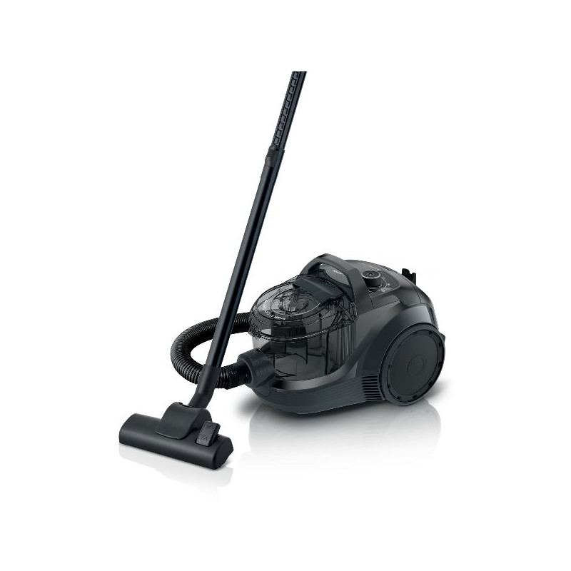 BOSCH ASPIRATEUR S-SAC COMPACT 76DB BAC 2L FILTRE HEPA LAVABLE NOIR *