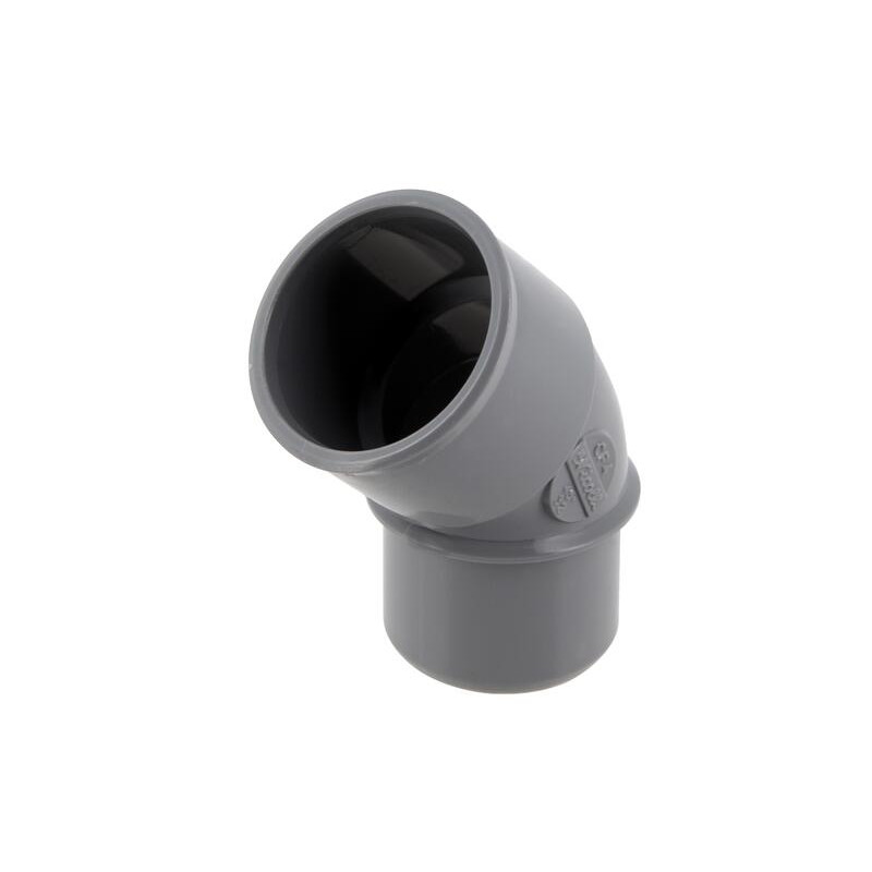 Coude PVC évacuation femelle-femelle