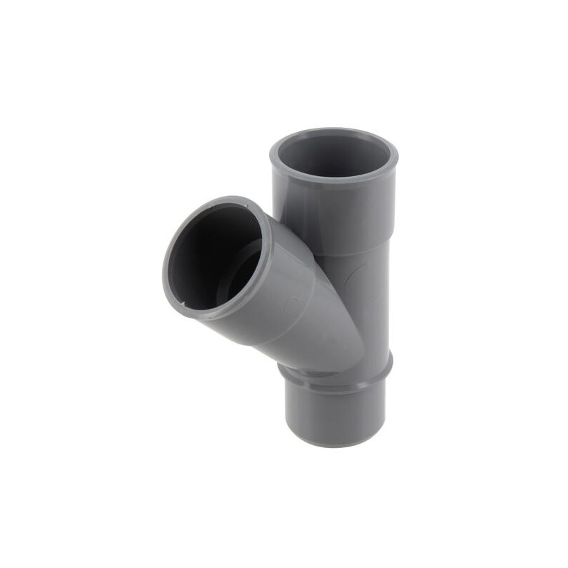 Culotte PVC évacuation mâle-femelle 45°