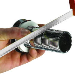 SIPHONETTE lavabo digiclic clapet inox,corps gris,H. réglable,sortie Ø32 ou 40