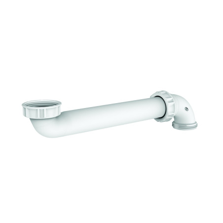 Tubulure gain d'espace lavabo, entraxe 95-260mm, 1"1/4, blanc,corps 100% PCR