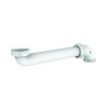 Tubulure gain d'espace lavabo, entraxe 95-260mm, 1"1/4, blanc,corps 100% PCR