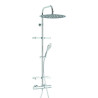 Combiné de douche OPIUM 400, robinetterie thermostatique, tablettes