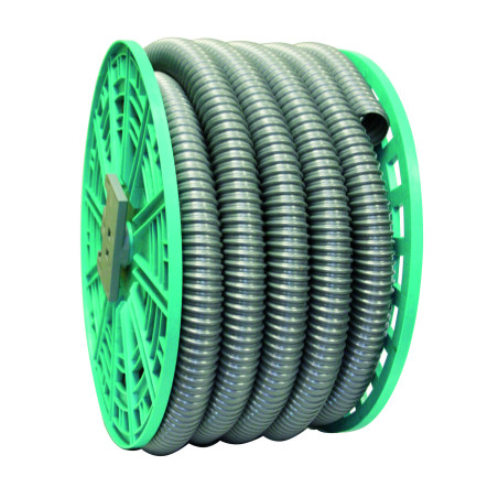 Flexible armé PVC gris, Ø40mm, vendu au mètre, réf. 81170009301