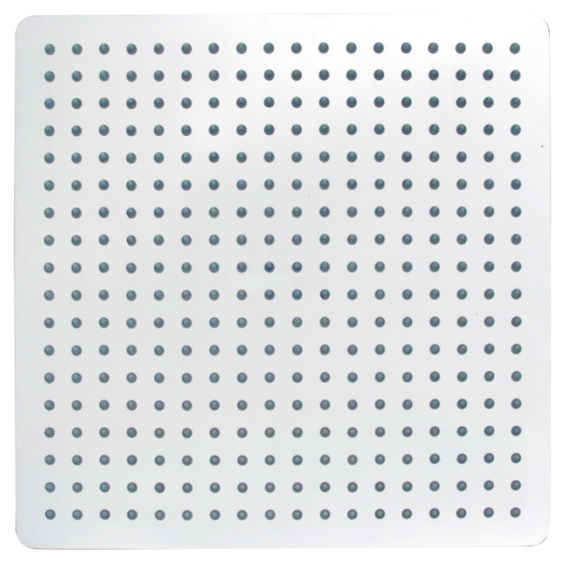 Pomme haute inox 400x400mm, système anti-calcaire, ultra-fine