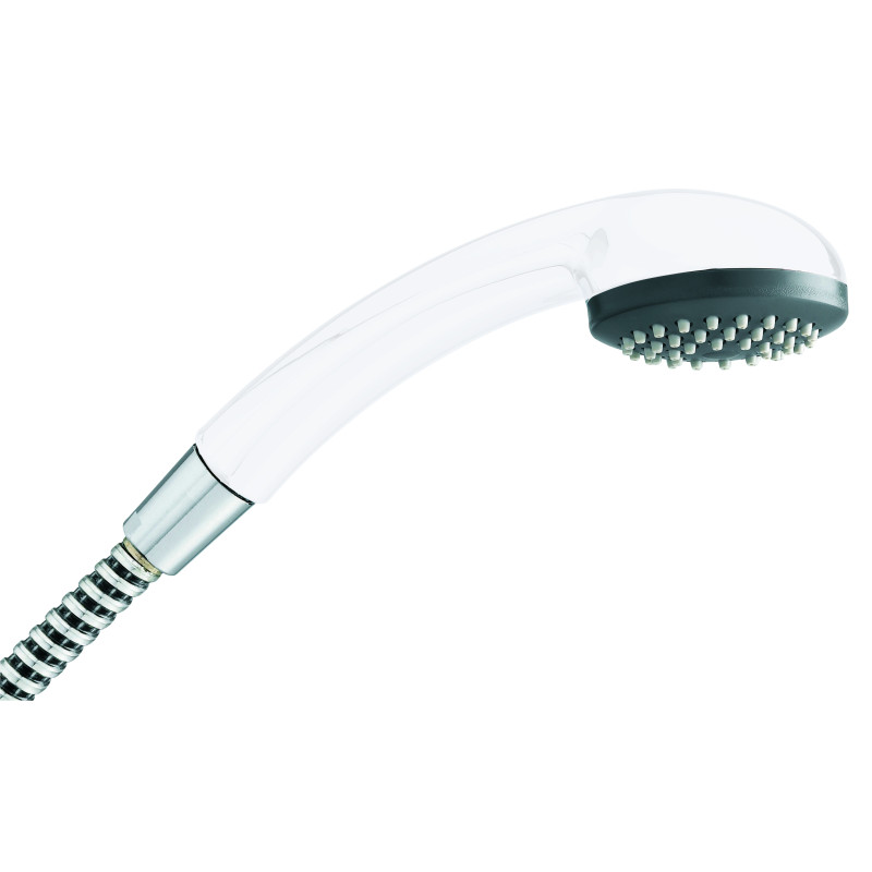 Douchette 1 jet ABS blanc, COBRA, avec système anti-calcaire