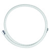 Flexible de douche PVC 1,50 m blanc, anti-pincement, résistance traction 50 kg