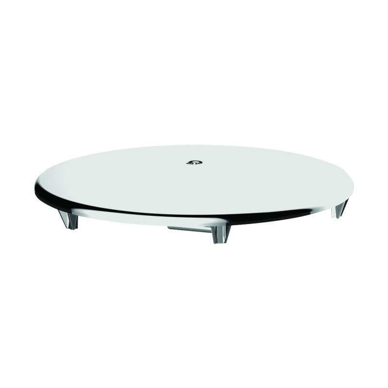 Capot ABS chromé Ø116mm, pour bonde sortie vert. réf. 5560/5561