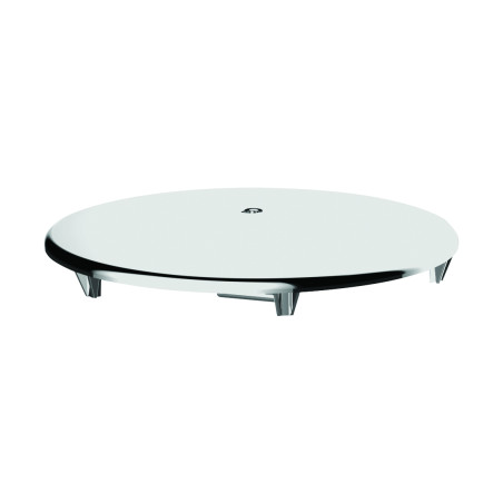 Capot ABS chromé Ø116mm, pour bonde sortie vert. réf. 5560/5561