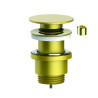 Bonde universelle lavabo digiclic ou fixe , laiton or mat, serrage 10 à 80 mm