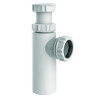 Siphon lavabo NF design réglable 56/106mm, sortie Ø32mm,corps 100% PCR
