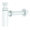 Siphon lavabo NF design,EPURE réglable 56/106mm,sortie murale Ø32,corps 100% PCR