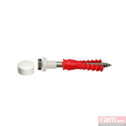 Fixation WC cab blanc