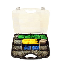 Coffret de vis à bois aggloméré chevilles R tirefond