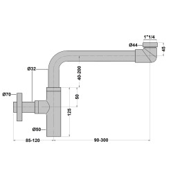 Siphon gain de place pmr
