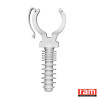 Sachet de 10 CLIPEO blanc simple