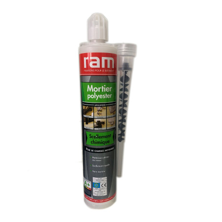 Fixation chimiq polyester 300 ml+ canule