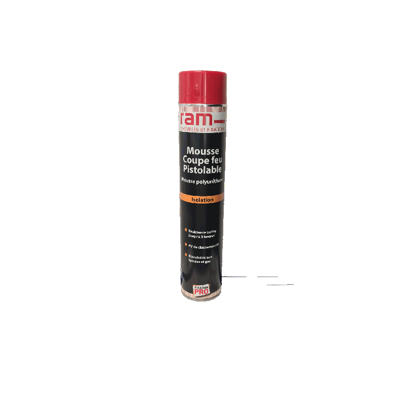 Bombe PU coupe-feu 750ml pistolable