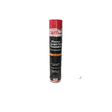 Bombe PU coupe-feu 750ml pistolable