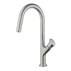Mitigeur évier fluence PVD gris inox