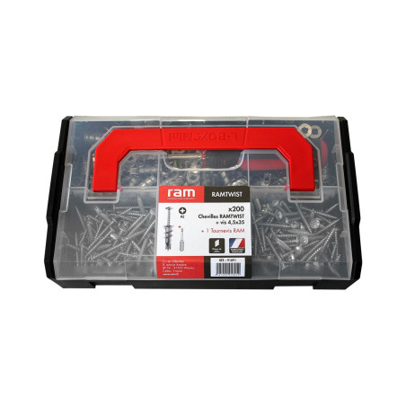 Mallette de 200 RAMTWIST AV + tournevis