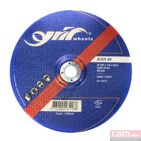 Disque ebarb. métaux iron-shv 125