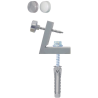 Fixation -WC latérale 5X60 INOX