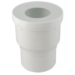 Pipe de WC sortie droite, sortie femelle, Ø 100, Ø DM mini 85, Ø DM maxi 107
