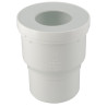 Pipe de WC sortie droite, sortie femelle, Ø 100, Ø DM mini 85, Ø DM maxi 107