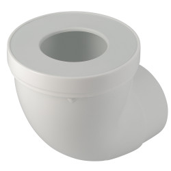 Pipe courte de WC femelle Ø 100, avec piquage femelle Ø 40