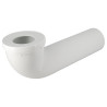 Pipe longue de WC avec piquage femelle Ø 40, Ø 100, en PVC blanc