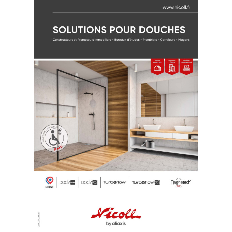 Siphon sol souple, nu sans grille ni bride, sortie vert. Ø50/63 ou horizontal Ø50