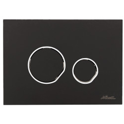 Plaque de commande DUO blanche, avec marquage Nicoll