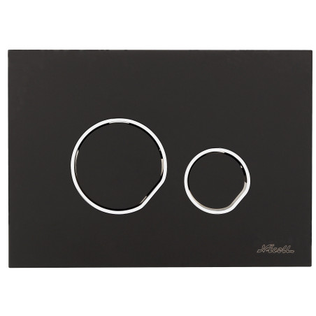 Plaque de commande DUO blanche, avec marquage Nicoll