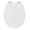 Abattant bois Diplomat White Bamboo fermeture ralentie