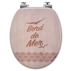 Abattant bois Woody Bord de Mer, fermeture ralentie