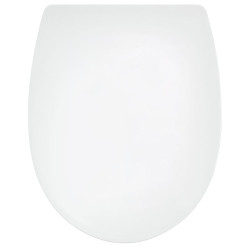 Abattant thermoplastique Marbella blanc, fermeture ralentie, déclipsable