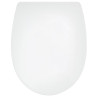 Abattant thermoplastique Marbella blanc, fermeture ralentie, déclipsable
